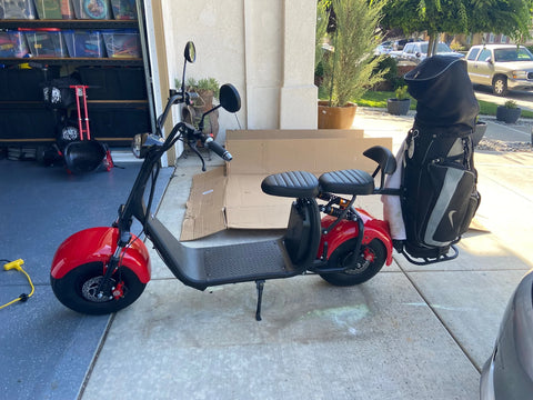 X7 Fat Tire Two Wheel Golf Scooter - SoverSky